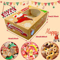 Christmas Biscuit Window Boxes Festive Gift Packaging 22 x 15 x 7 cm - Pack of 12 - view 4