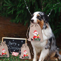 Christmas Burlap Drawstring Gift Bags, 10 x 14 cm, Pack of 12 - view 5