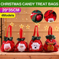 Christmas Candy Treat Bags Drawstring Gift Wrapping Bag 20 x 35 cm - Bear - view 2