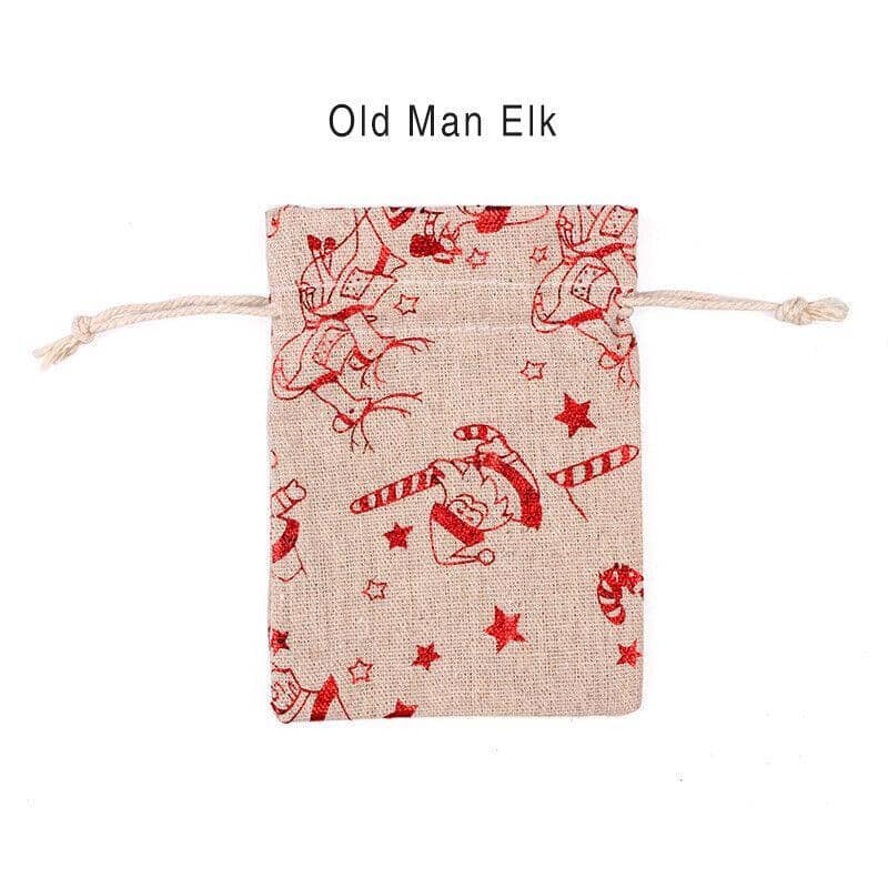Christmas Cookie Candy Treat Gift Bags Pack of 10 - Old Man Elk