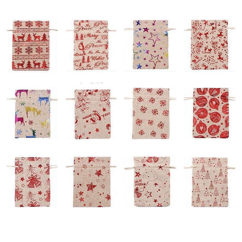 Christmas Cookie Candy Treat Gift Bags Pack of 10 - Snowflake Elk - view 3
