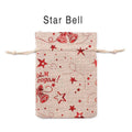 Christmas Cookie Candy Treat Gift Bags Pack of 10 - Star Bell