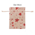 Christmas Cookie Candy Treat Gift Bags Pack of 10 - Star Moon