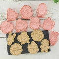 Christmas Cookie Cutter Set, Pack of 8 3D Biscuit Moulds for Baking, Fondant and Pastry - view 4