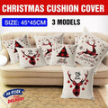 Christmas Cushion Cover 45 x 45 cm - Red Check Tree - view 2