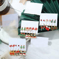 Christmas Earrings Set, 6 Pairs - Snowman, Wreath and Santa Hat - view 5