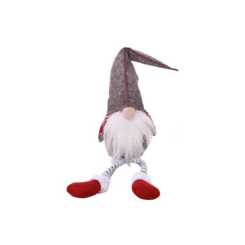Christmas Faceless Gnome Doll Window Ornament, 50 x 10 cm - Grey