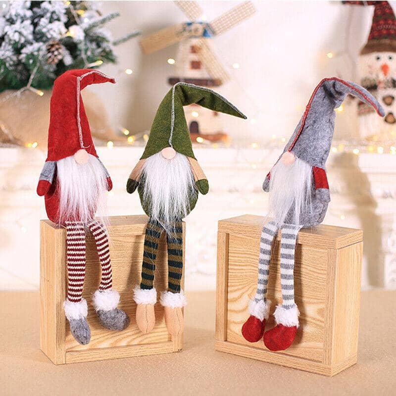 Christmas Faceless Gnome Doll Window Ornament, 50 x 10 cm - Grey - view 4
