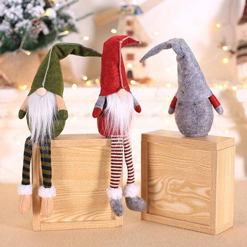 Christmas Faceless Gnome Doll Window Ornament, 50 x 10 cm - Grey - view 5