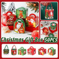 Christmas Gift Boxes with Rope Handle, Pack of 50 - Red Santa Claus - view 2