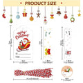 Christmas Gift Tags with Twine, Pack of 50 - Pastel Santa and Snowman Designs - view 4