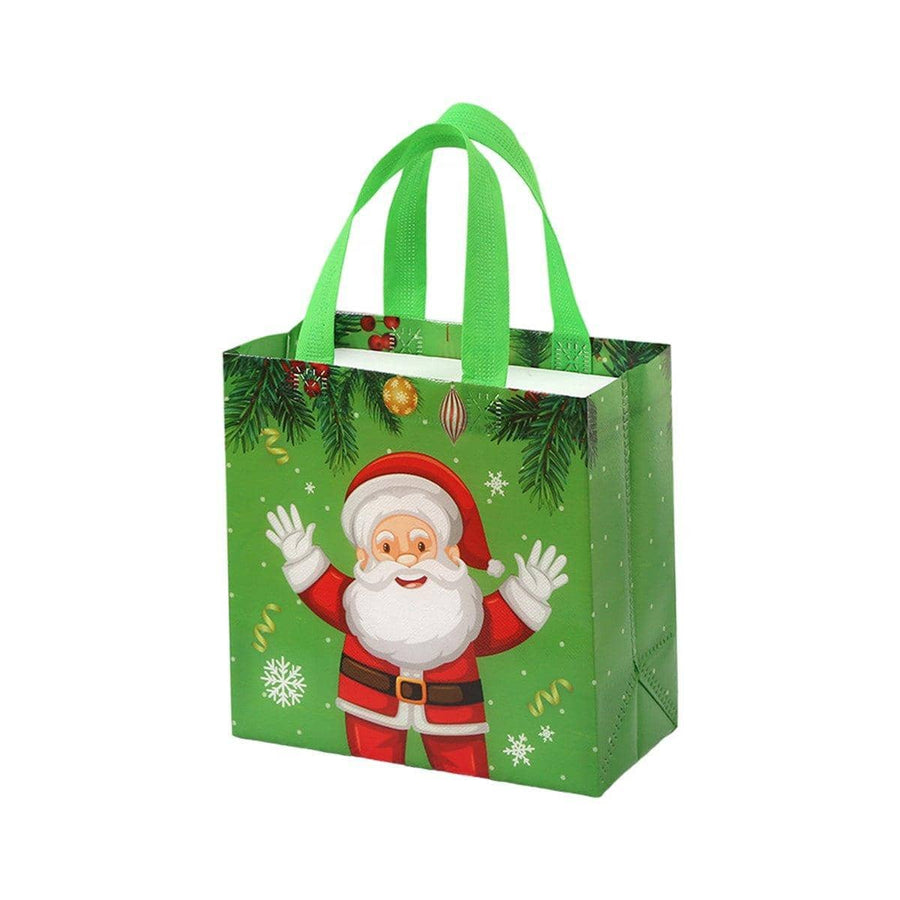 Christmas Non-Woven Gift Bags, Pack of 25 - Green, Large (27 x 12 x 29 cm)
