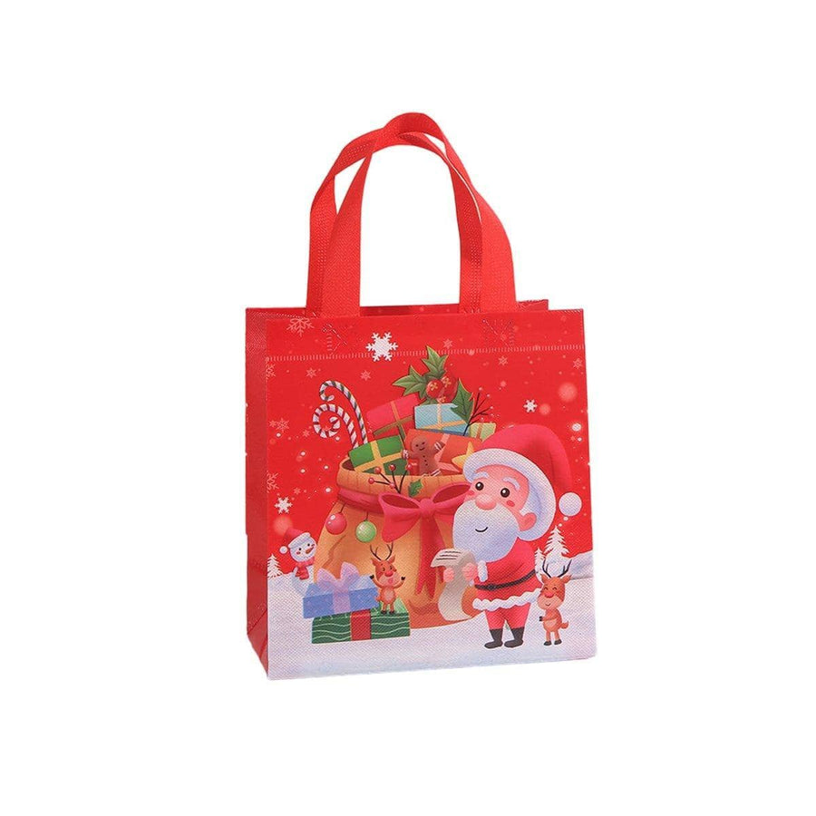Christmas Non-Woven Gift Bags, Pack of 25 - Santa and Gifts, 36 x 32 x 12 cm