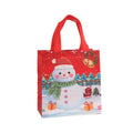 Christmas Non-Woven Gift Bags, Pack of 25 - Snowman, 23 x 22 x 11 cm