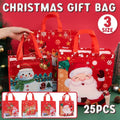 Christmas Non-Woven Gift Bags, Pack of 25 - Waving Santa, 29 x 27 x 12 cm - view 2