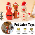 Christmas Reindeer Latex Squeaker Dog Toy - Brown - view 2