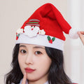 Christmas Santa Hat, Printed Polyester - Winking Old Man, 25 x 30 cm - view 5