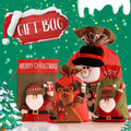 Christmas Santa Sack, 35 x 56 cm Red Felt - Reindeer - view 2