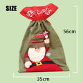 Christmas Santa Sack, 35 x 56 cm Red Felt - Reindeer - view 3