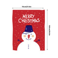 Christmas Snowman Hanging Cloth Wall Backdrop - Red, 100 x 70 cm - view 3