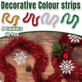 Christmas Tinsel Garland Strips - Gold, Pack of 10 - view 2