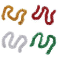 Christmas Tinsel Garland Strips - Gold, Pack of 10 - view 3
