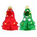 Christmas Tree Pet Cape for Cats and Dogs - Red, Medium (40 x 35 cm) - view 3