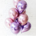 Chrome Metallic Latex Balloons 10 Inch (25 cm) - Light Purple, Pack of 50 - view 3