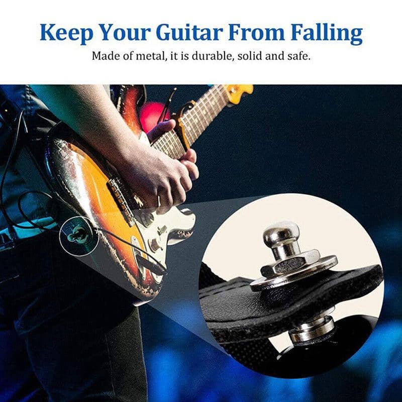 Chrome-Plated Guitar Strap Lock - Silver, Single - view 4