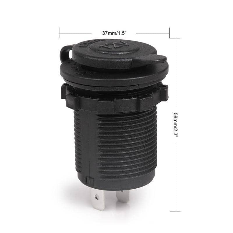 Cigarette Lighter Socket Power Outlet with Cover, 12V-24V - Pack of 2 - view 3