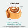 Cinnamon Roll Plush Dog Toy with Squeaker and Crinkle for Puppies - view 4