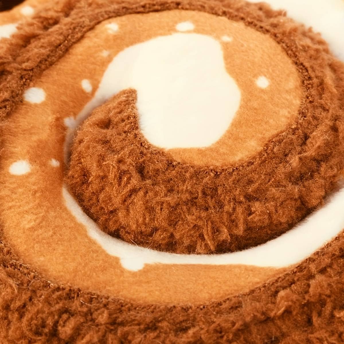 Cinnamon Roll Plush Dog Toy with Squeaker and Crinkle for Puppies - view 5
