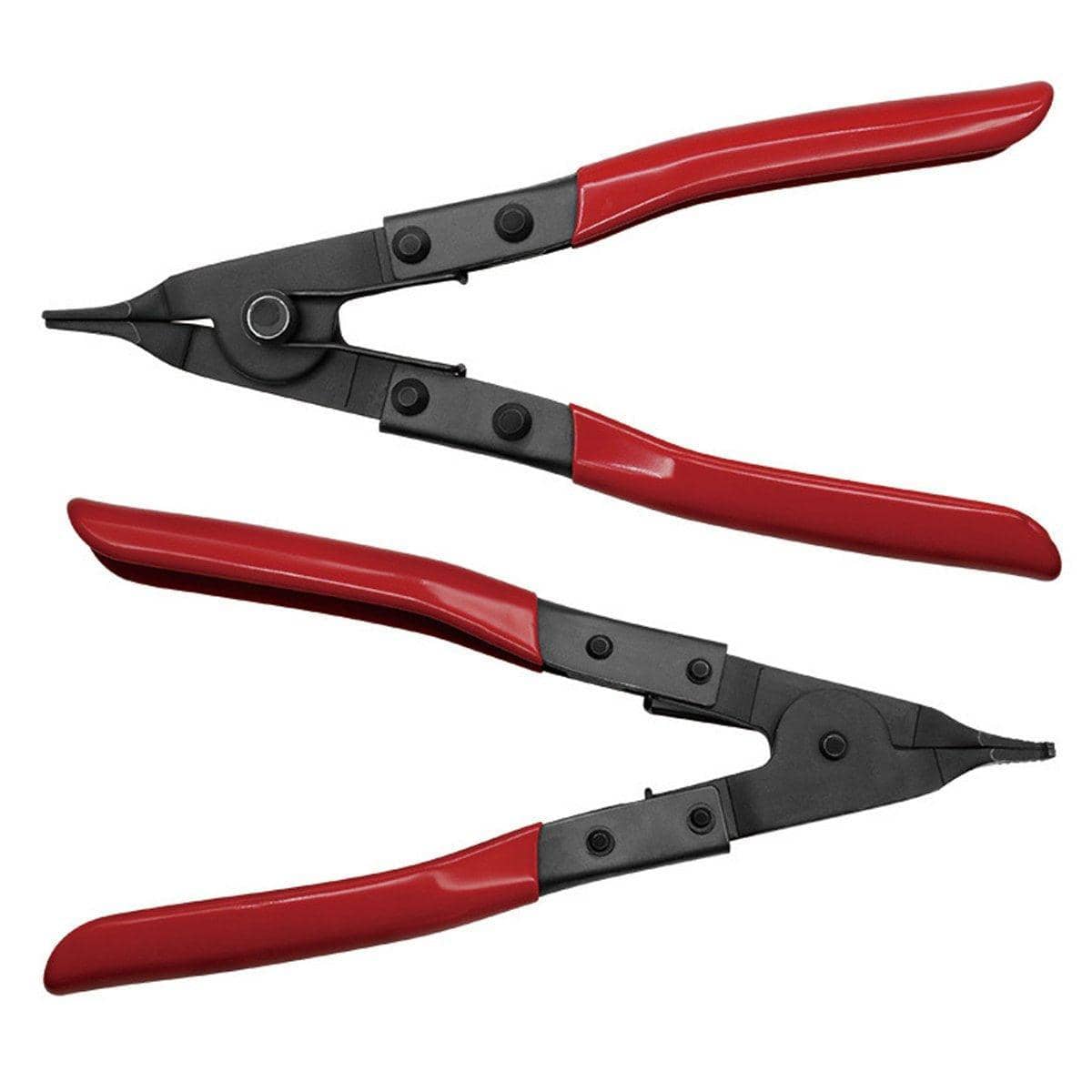 Circlip Spring Snap Ring Pliers, Flat Mouth Carbon Steel Retaining Ring Remover - view 2
