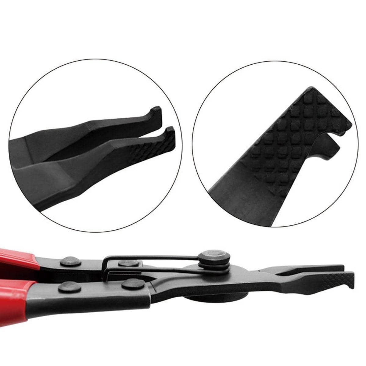 Circlip Spring Snap Ring Pliers, Flat Mouth Carbon Steel Retaining Ring Remover - view 4