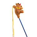 Circus Themed Cat Teaser Stick Toy - Ballet Bear