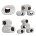 Clay Aquarium Cave Decoration for Shrimp and Cichlids - Nine Holes - view 3