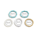 Clay Bead Bracelet Set with Faux Pearls, Set of 5 - Multicolour - view 4