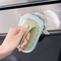 Cleaning Brushes Set 3 Piece Tile Kitchen Scrub Brushes with Sponge - Blue - view 5