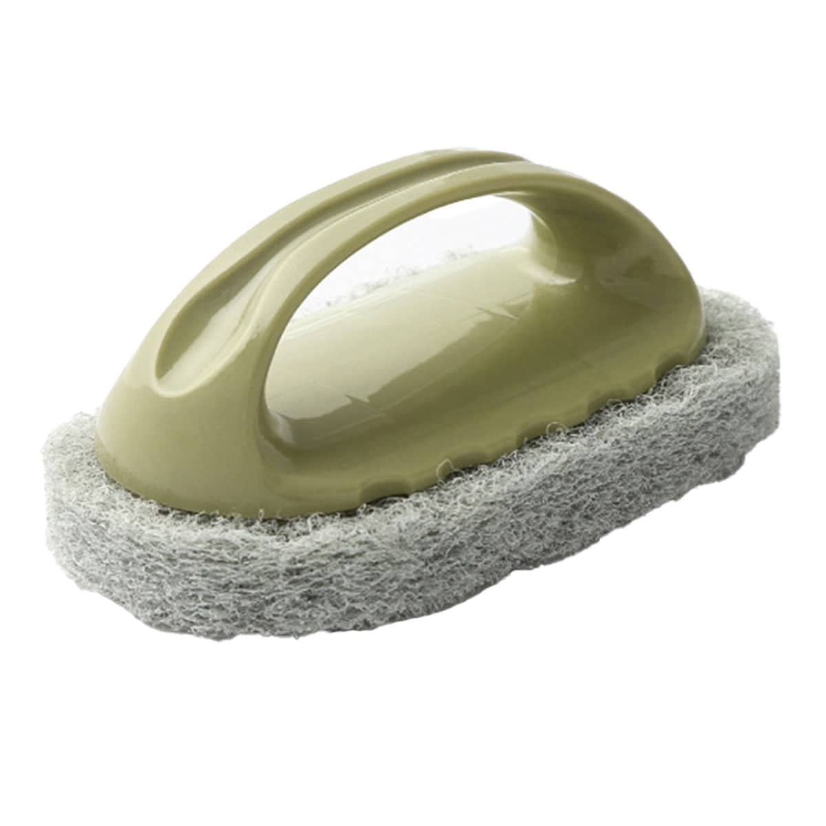Cleaning Brushes Set 3 Piece Tile Kitchen Scrub Brushes with Sponge - Green