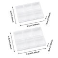 Clear 6 Compartment Parts Storage Boxes, Pack of 30 - Medium (9.2 x 6.7 x 1.5 cm) - view 4
