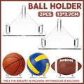 Clear Acrylic Ball Holder Stand for Basketballs, Soccer Balls and Volleyballs, Pack of 2