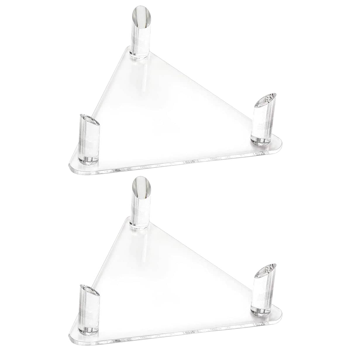 Clear Acrylic Ball Holder Stand for Basketballs, Soccer Balls and Volleyballs, Pack of 2 - view 2