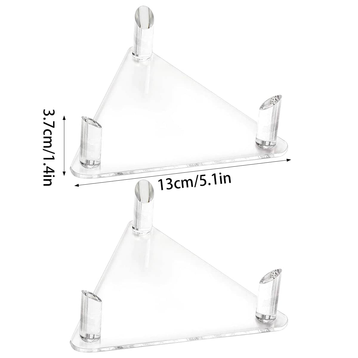 Clear Acrylic Ball Holder Stand for Basketballs, Soccer Balls and Volleyballs, Pack of 2 - view 3