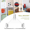 Clear Acrylic Ball Holder Stand for Basketballs, Soccer Balls and Volleyballs, Pack of 2 - view 5