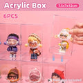 Clear Acrylic Blind Box Display Case, Dustproof Mini Figure Storage Box