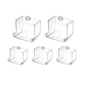 Clear Acrylic Cotton Swab Organiser Box for Makeup Buds - Clear, Pack of 5 - view 2