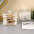 Clear Acrylic Cotton Swab Organiser Box for Makeup Buds - Clear, Pack of 5 - view 5