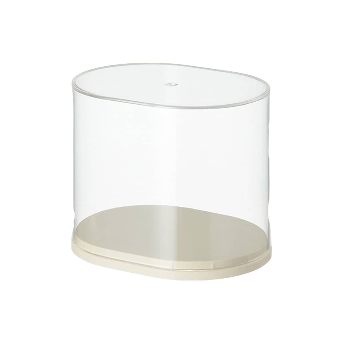 Clear Acrylic Display Case for Collectibles, Pack of 2 - Large Oval (11.5 x 8.5 x 9.7 cm)