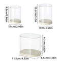 Clear Acrylic Display Case for Collectibles, Pack of 2 - Large Oval (11.5 x 8.5 x 9.7 cm) - view 4