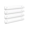 Clear Acrylic Floating Wall Shelves - Set of 4